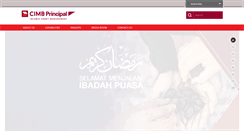 Desktop Screenshot of cimb-principalislamic.com